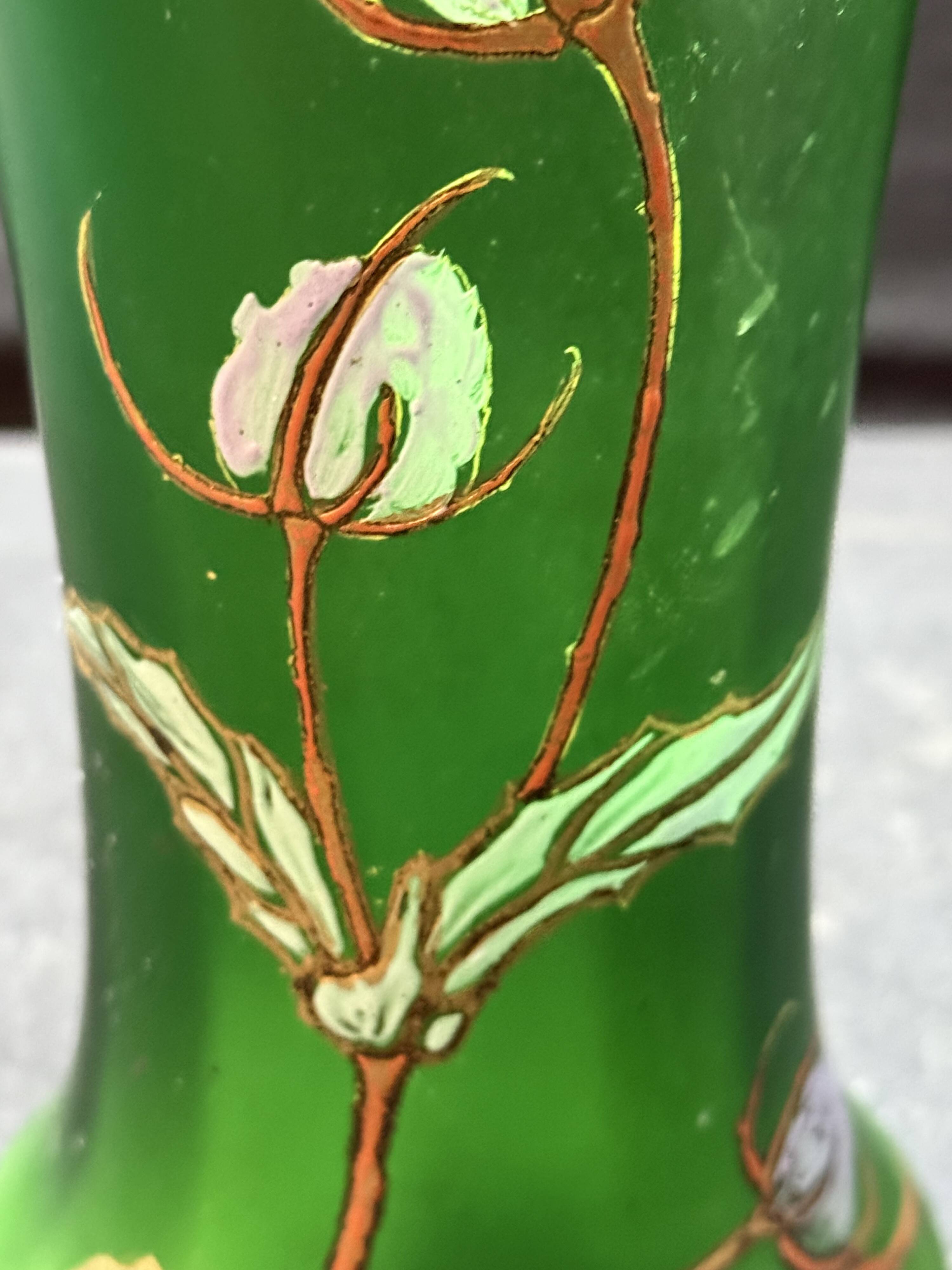 Enamelled vase – FT Legras (1839-1916)