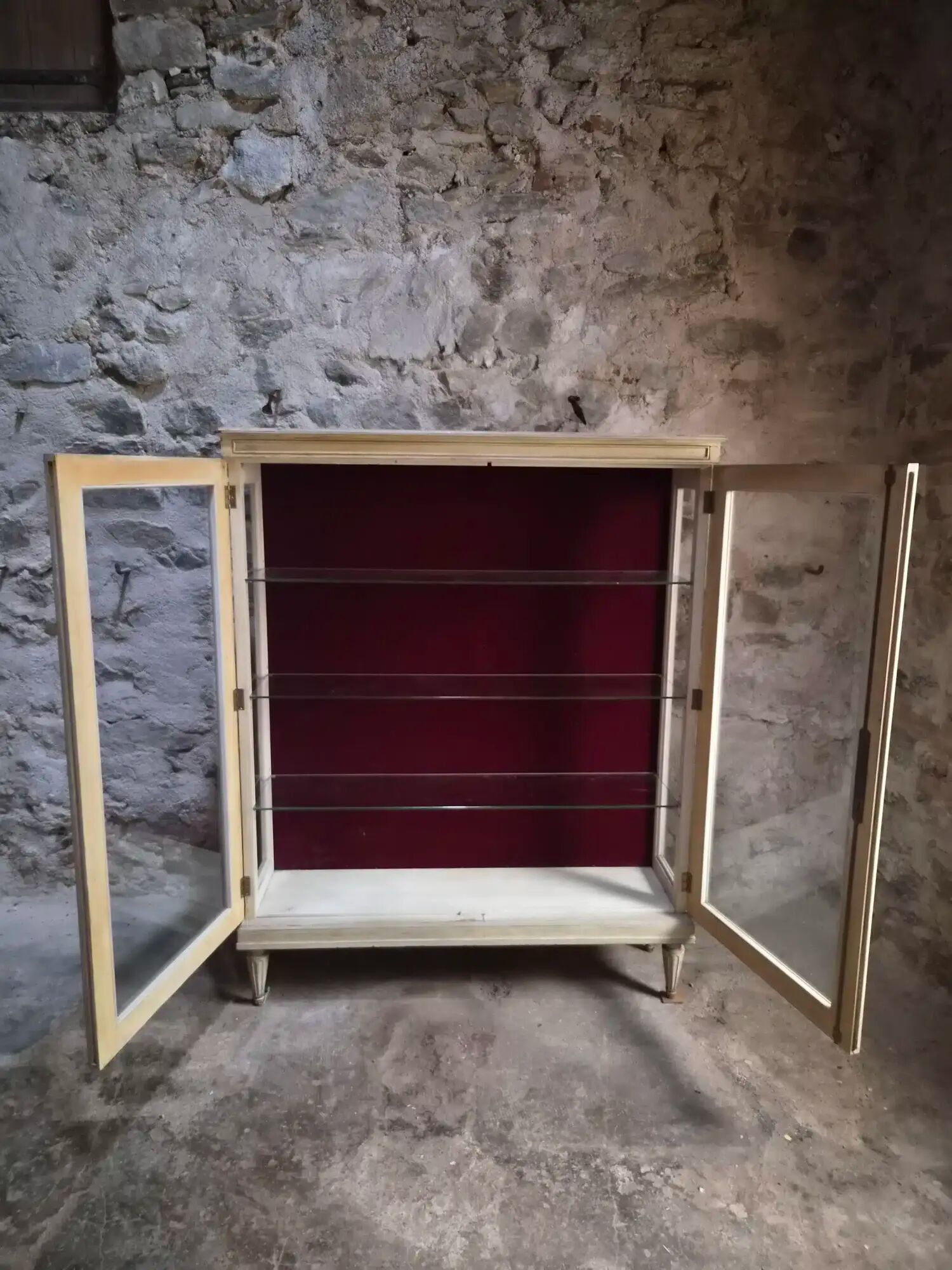 Vintage French display cabinet / Shop display cabinet
