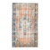 3x6 Rug For Living Room Pale Orange Blue Handmade Turkish Rug, 104x176Cm