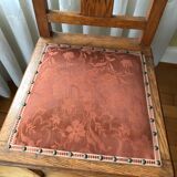 Set of 2 art deco oak chairs