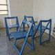 Set of 4 vintage folding chairs