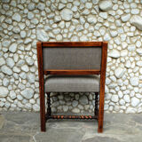 Armchair with sculpted armrests, bust of a woman, Louis XIII Renaissance style