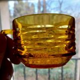 Large vintage glass cups by Vereco