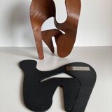 Mrs. Charles Eames_ The shadow does not bend, walnut plywood sculpture