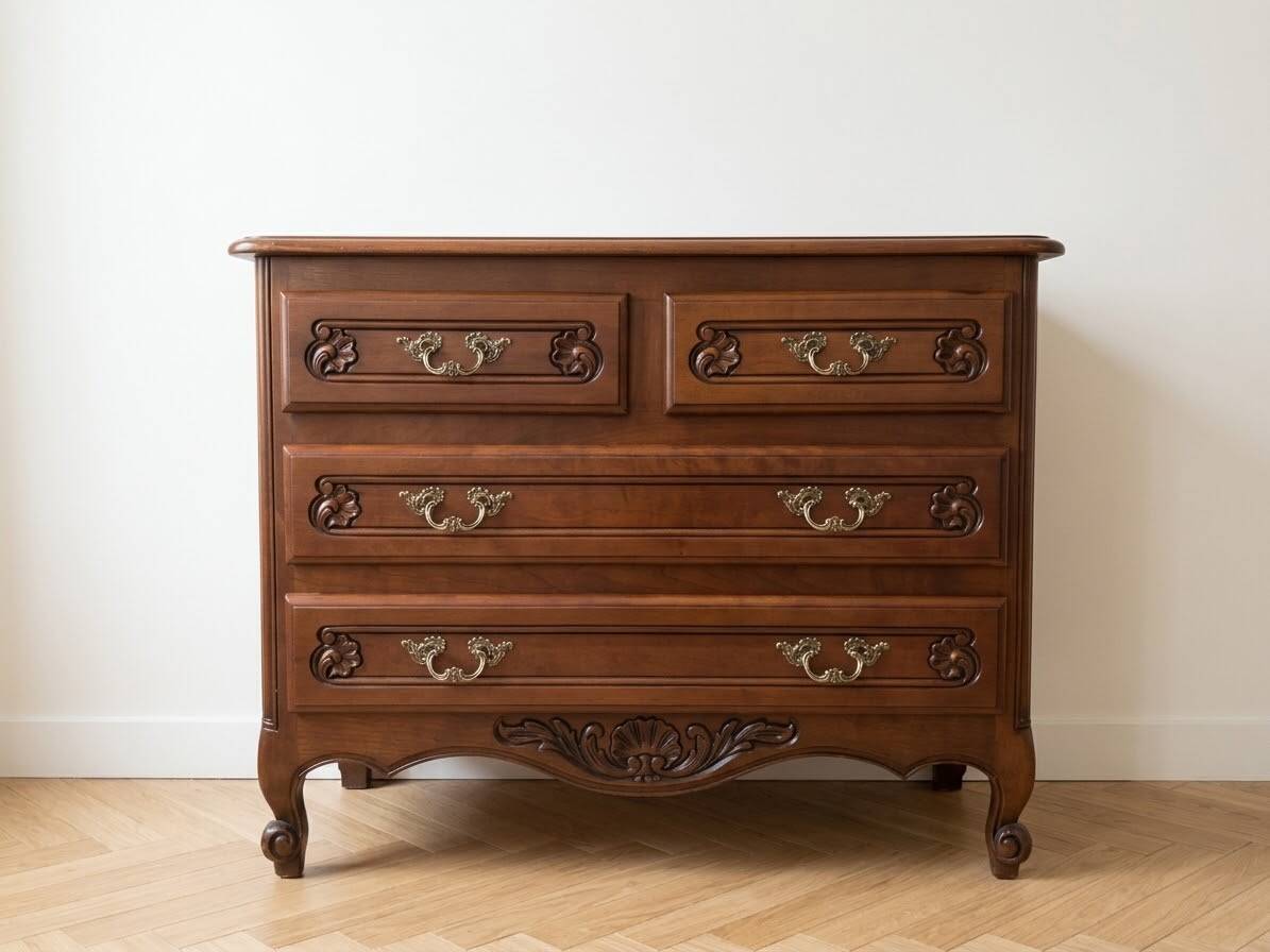 Antique dresser set: solid wood, 80x100x47 cm