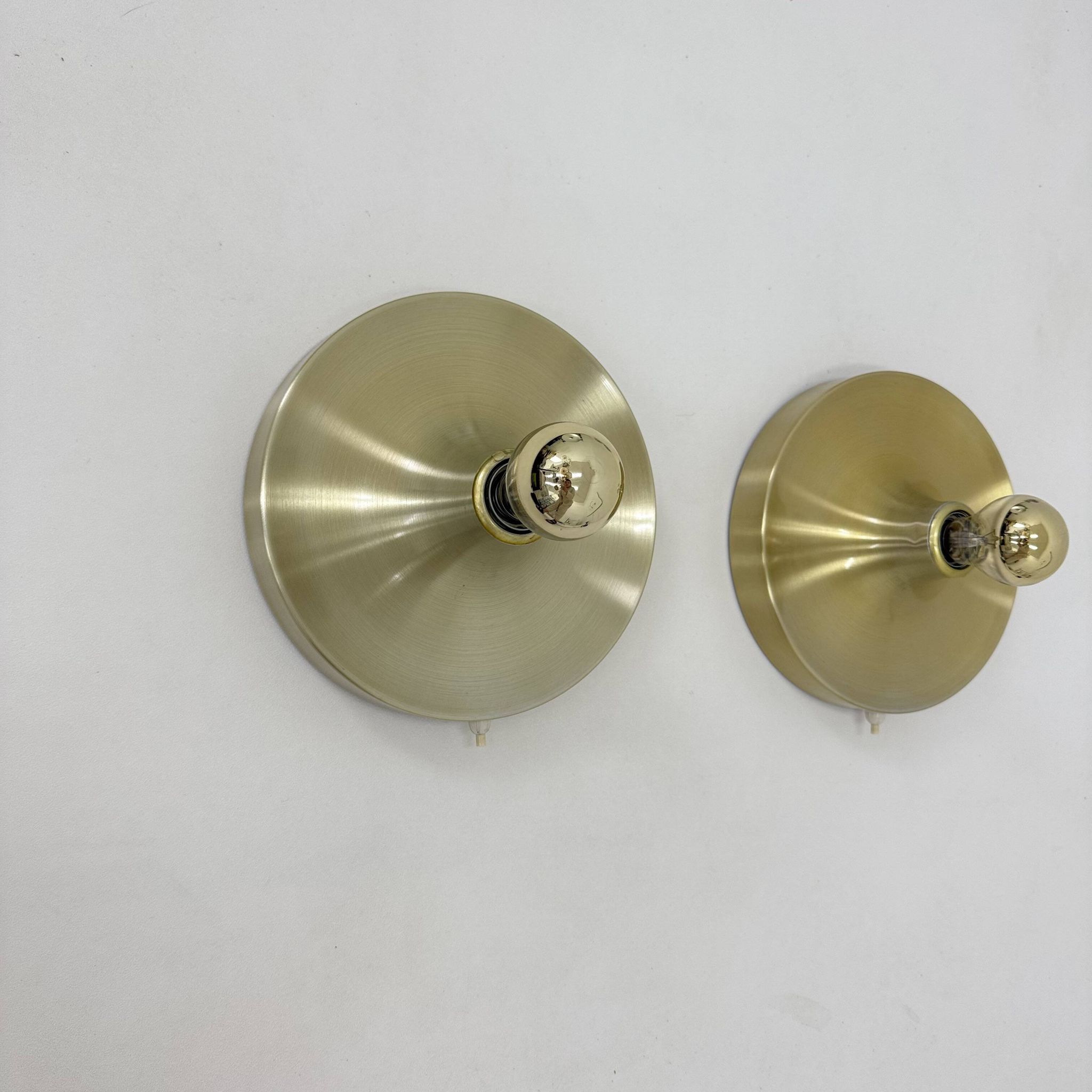 Mid-century design honsel space age disc lamp , 1970s attributed to Charlot