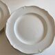 Set 10 plates with godrons in English iron earth 1950