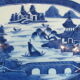 Large white-white Chinese dish from China 18th century