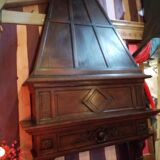 Wooden fireplace