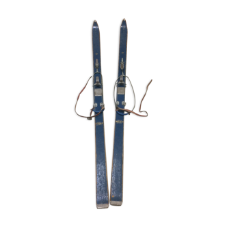 Rossignol Aquilon wooden vintage skis numbered