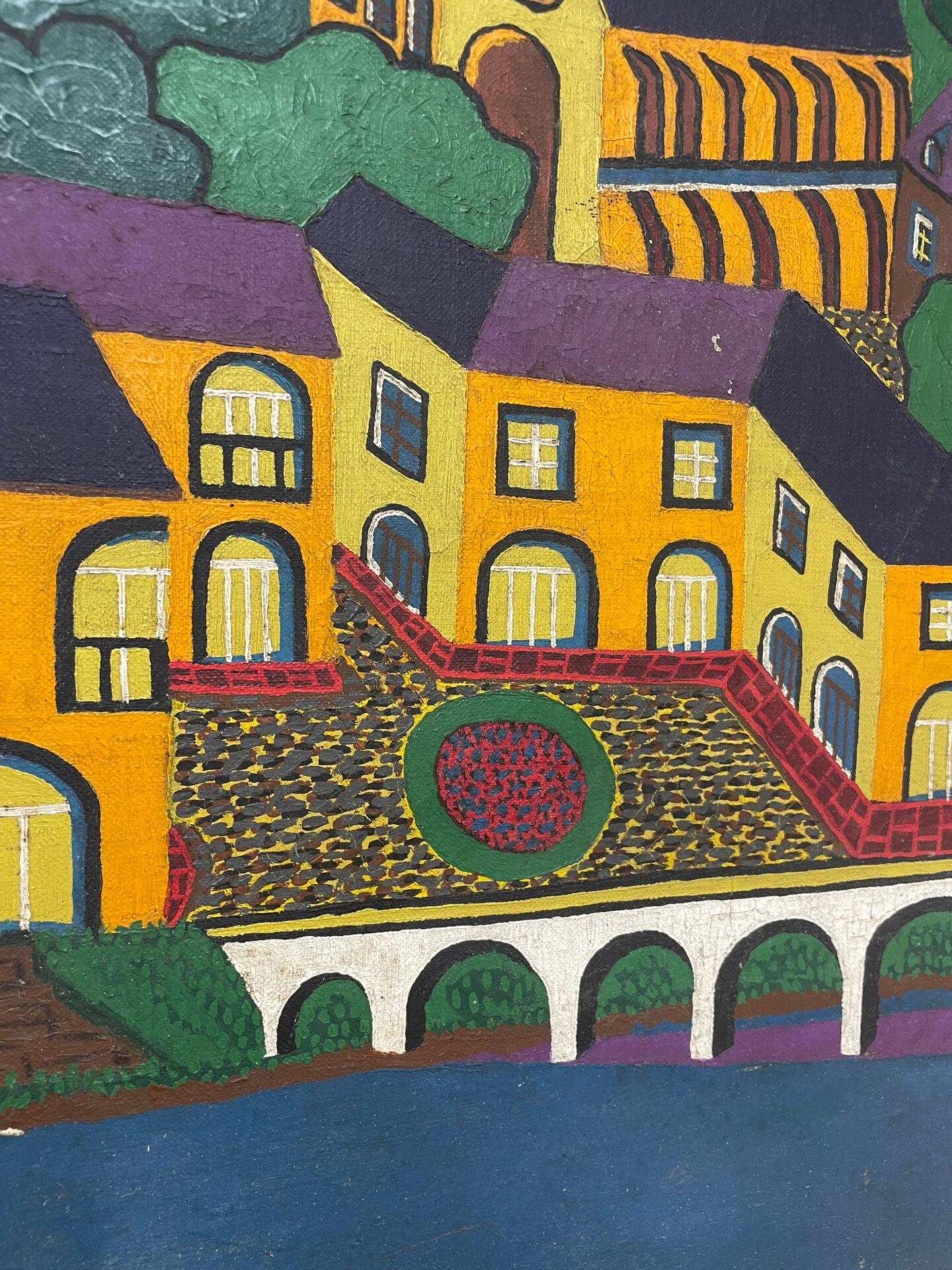 Peinture la rivière jaune