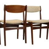 Set of 4 mid century teak chairs 'Nejede'