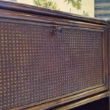 Secretary in bamboo rattan and canning