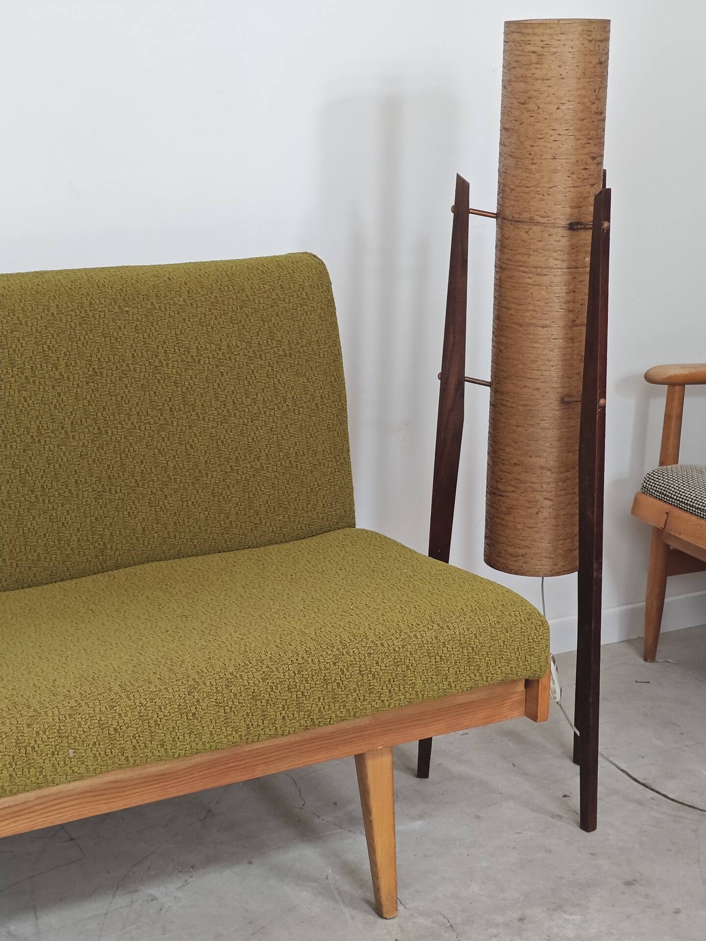 Folding daybed green Interier Praha Ex Czechoslovakia