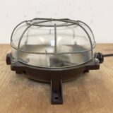 Brown Industrial Bakelite Wall or Ceiling Light, 1970s