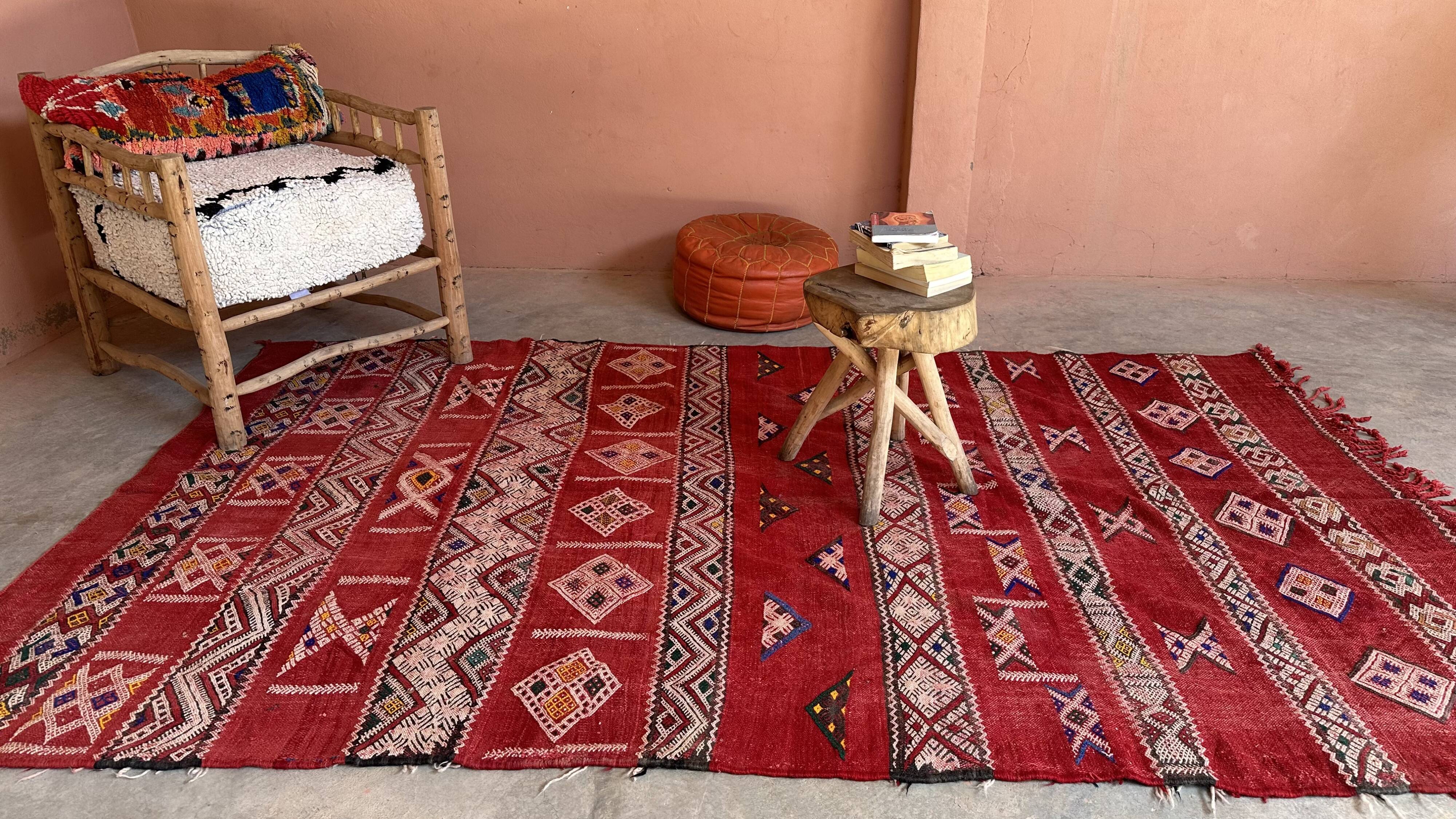 Moroccan kilim zayan rug