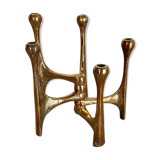 Midcentury Brutalist Bronze Candleholder by Michael Harjes, Germany, 1960s