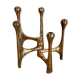 Bougeoir en bronze brutaliste du milieu du siècle par Michael Harjes, Allemagne, années 1960