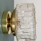 Vintage moulded glass wall or ceiling light globe
