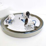 Ceiling lamp / wall lamp in opaline diameter 38cm.