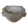 Veined white marble mortar. Probably late nineteenth century