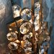Pair of sconces Palwa in gold metal and Crystal 1960