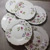 Vintage floral dessert plates