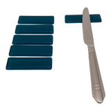 Knife holder, tableware, covered rest