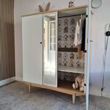 Armoire vintage années 60 relookée