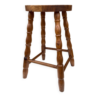 Vintage pine fir stool