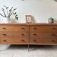 Vintage Scandinavian teak sideboard – 6 drawers – 1960s