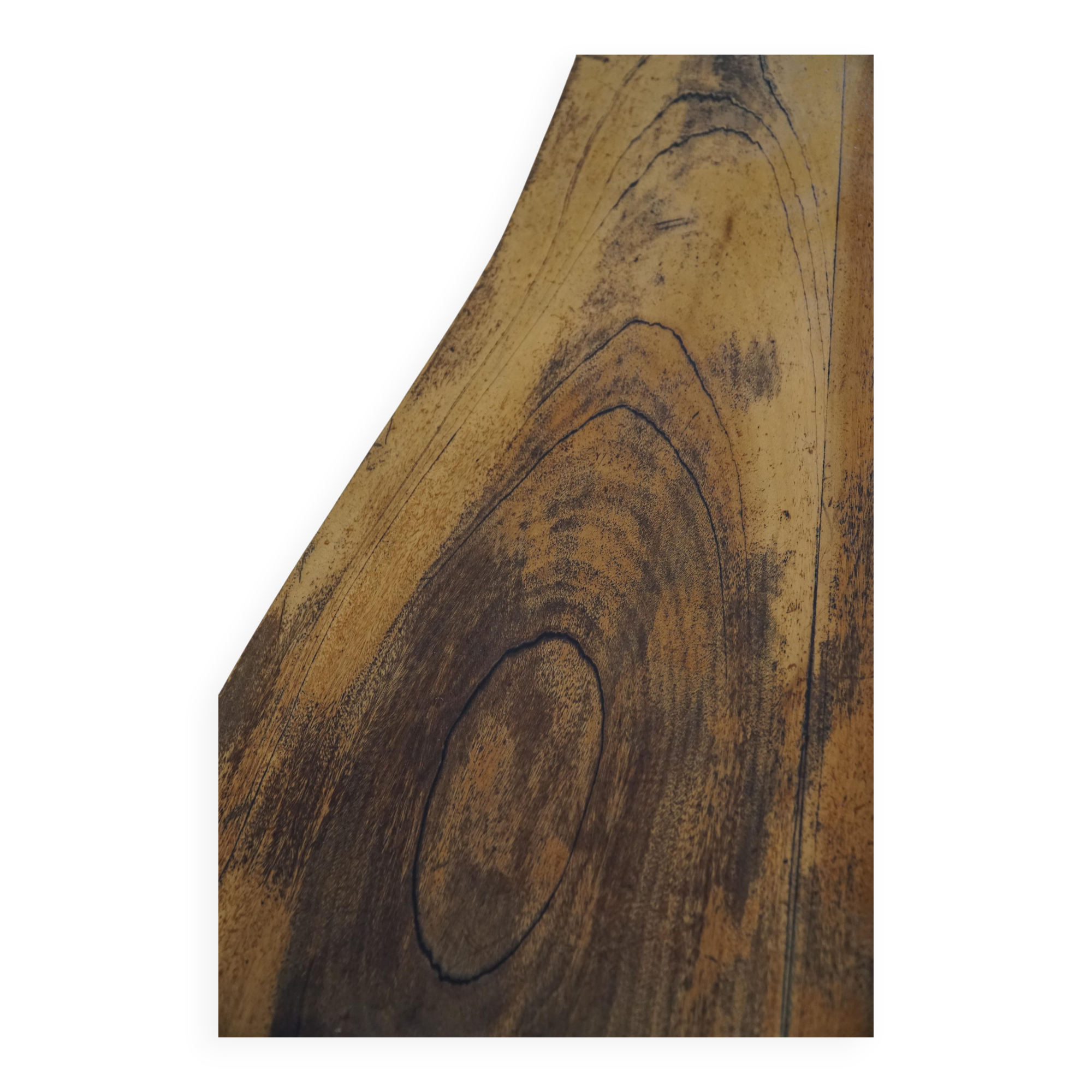 Mid-century organic Scandinavian coffee table, wabi-sabi style, made in the 1960s.