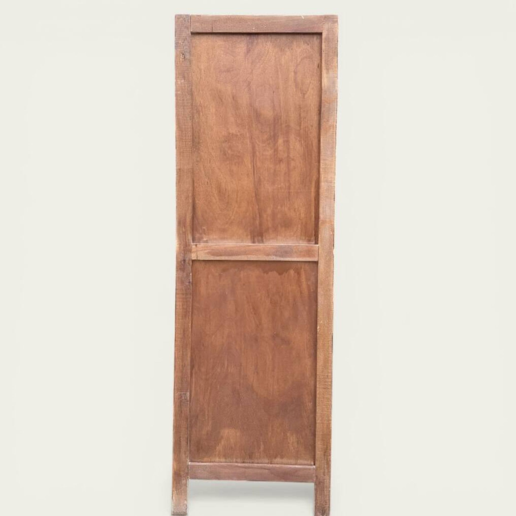 Armoire bonnetière parisienne bois brut 1950