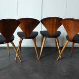 Chairs plywood teak of Norman Cherner, Plycraft, USA, lot 4