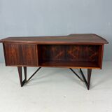 1960s Peter Løvig Nielsen 'Boomerang' Desk Hedensted Møbelfabrik