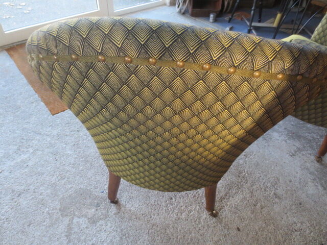 Paire de fauteuils style Napoléon III revisité