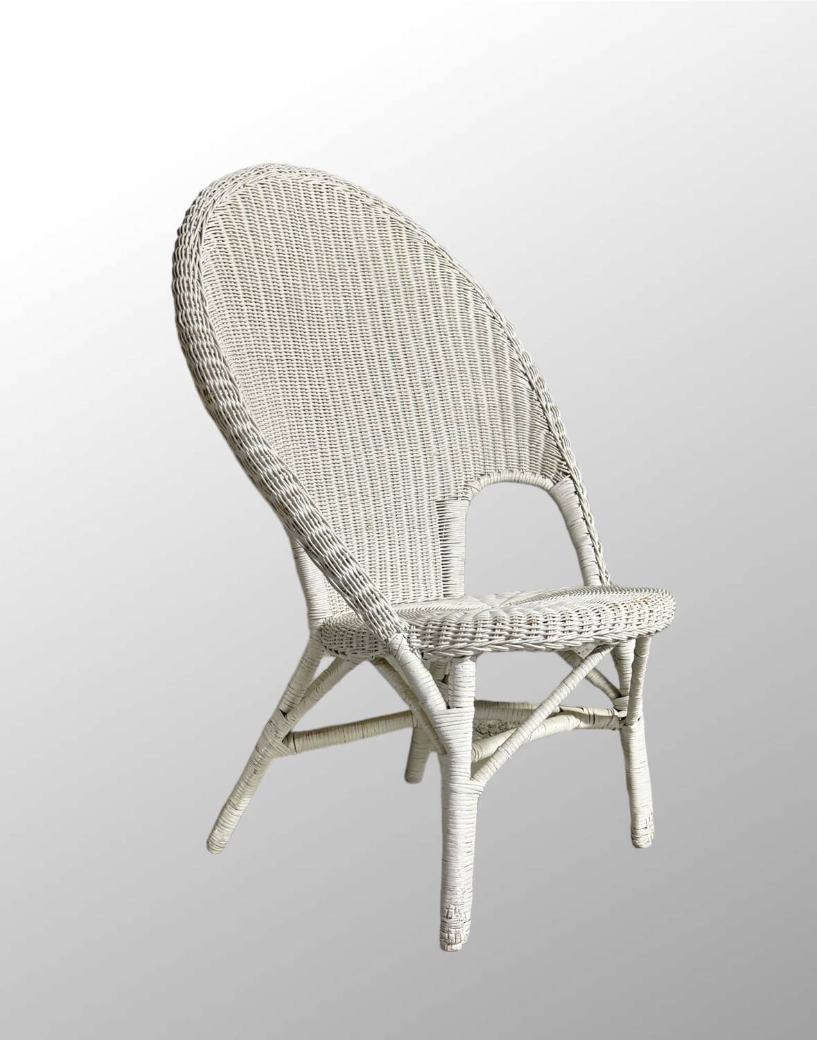 Vintage 1960/70 adult wicker rattan riviera armchair
