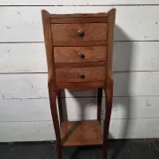 Louis XV style bedside table in marquetry