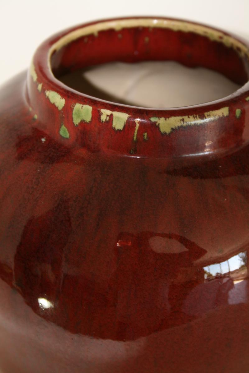 Red sandstone pot China 20th
