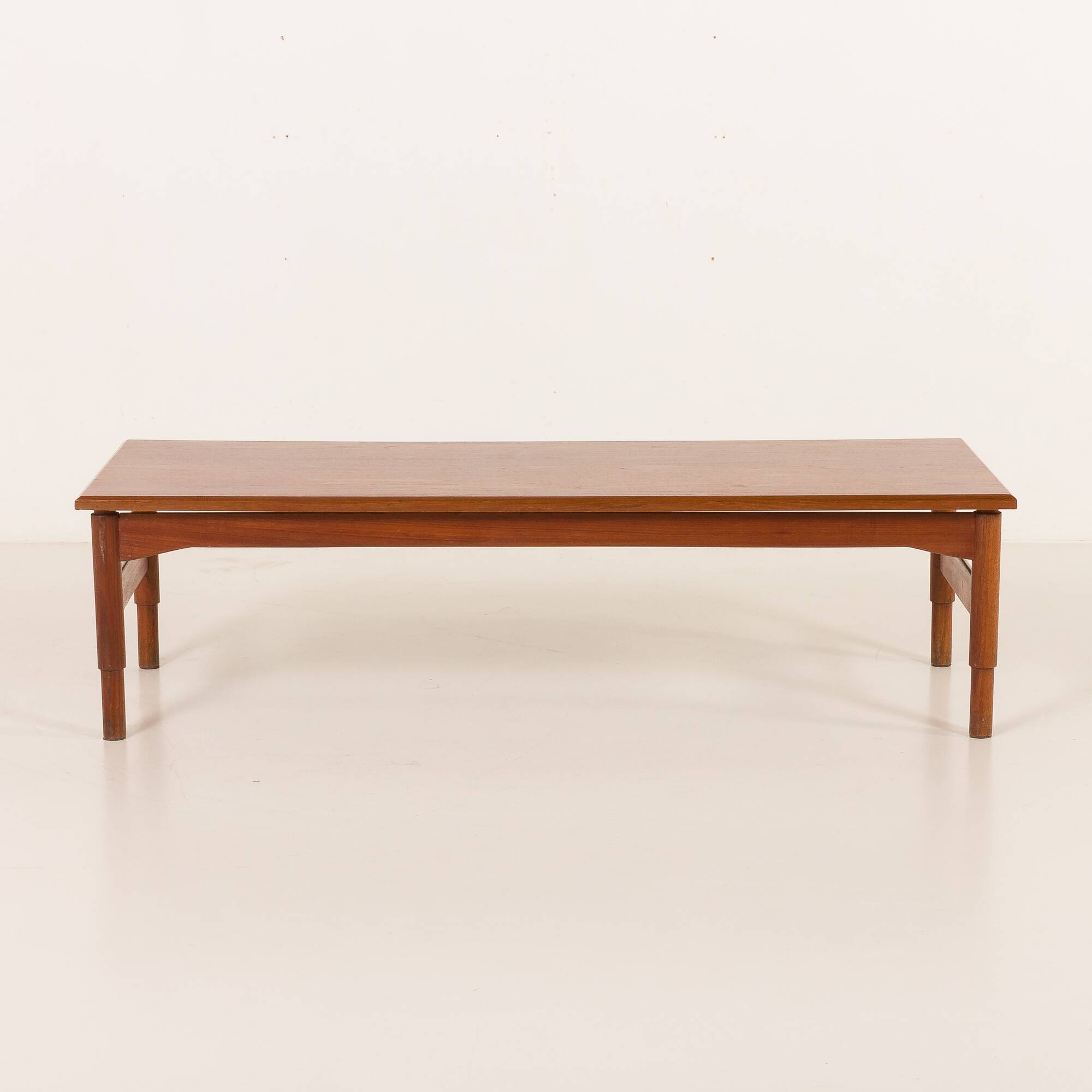 Italian mid-century low teak coffee table by Saporiti, 1960s