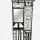 Art Deco coat rack wardrobe in wrought iron from the 1930s.