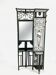 Art Deco coat rack wardrobe in wrought iron from the 1930s.