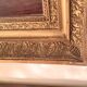 Miroir époque Restauration en bois doré à la feuille