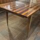 Table en ébène de Macassar laquée vers 1950