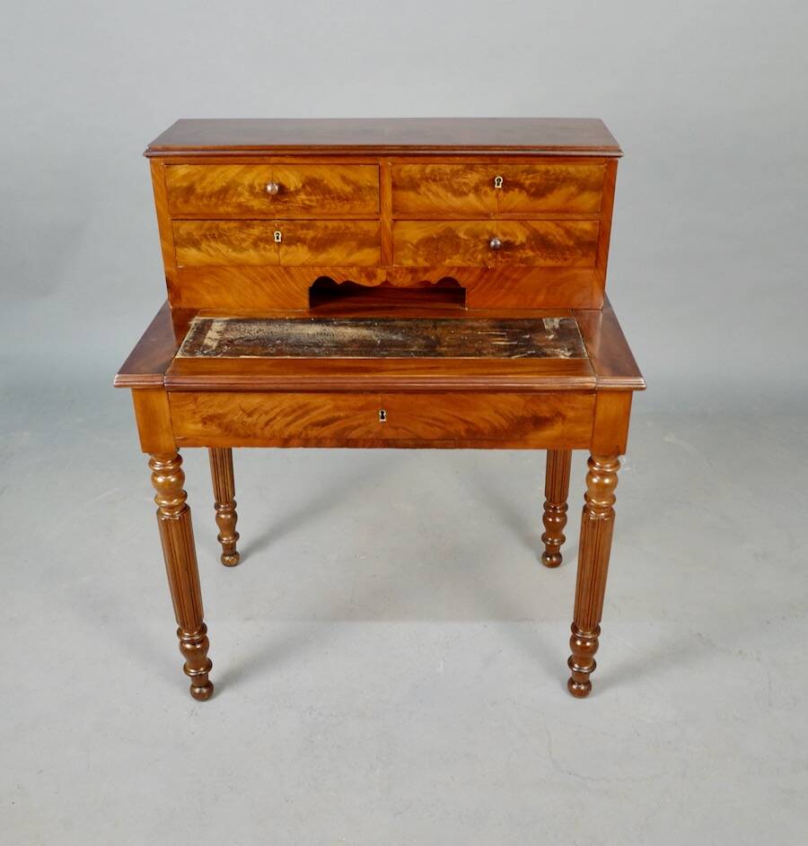 Louis Philippe Desk, Small Model, Mahogany