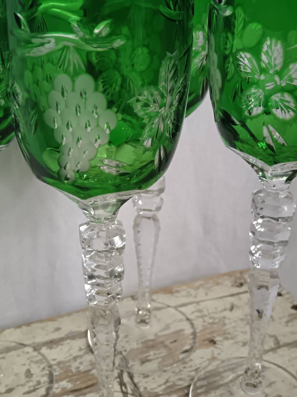 Lot de 4 verres cristal.