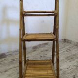 Folding bamboo shelf