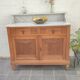 Art Deco oak and marble sideboard