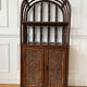 Vintage rattan and caning shelf bookcase