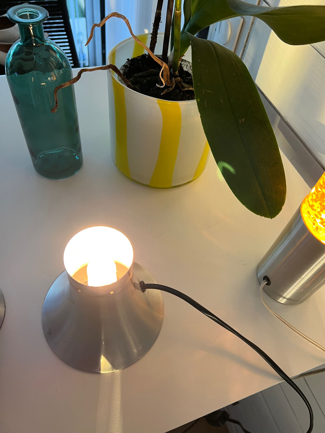 Vintage glitter lamp 70's